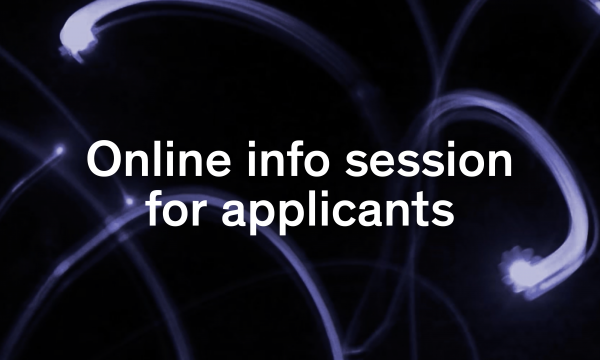 Online info session for applicants, May 19, 2022, 3 – 4 p.m.